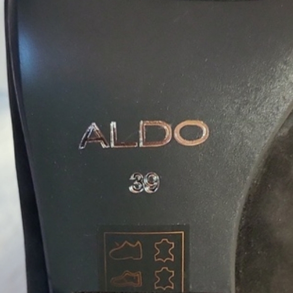 NWT! Black Leather High Heels with Fringe! Size 39! - Picture 5 of 13